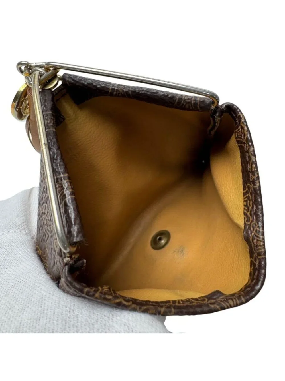 Celine Triangle Coin Purse Macadam Carriage Tassel Vintage